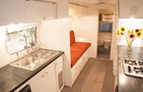 Airstream interior kitchen