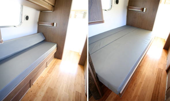 Convertible sofa/ bed in back